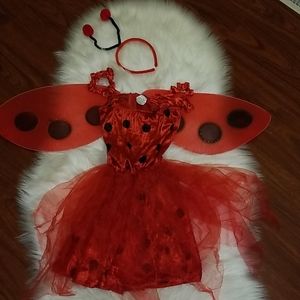 Lady bug girls costume